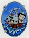 Betty Boop Stained Glass Art Row Your Boat Nursery Rhyme Wall Art