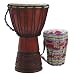 Celtic Labyrinth Djembe w/ FREE Tote Bag, 15-16 Tall x 8-9 Head