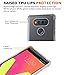 LG V20 Case, Comsoon [Drop Cushion] [Crystal Clear] Soft PC TPU Bumper Slim Protective Case Cover with Raised Bezels for LG V20 2016 (Clear)