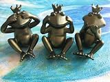 Produkt-Bild: Frosch 3 freche Fr&ouml;sche Dekoration Krafttier Geschenk