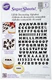 Wilton Black and White Alphabet Sugar Sheet Wilton Black and White Alphabet Sugar Sheet