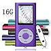 Tomameri Purple Color Portable MP4 Player MP3 Player Video Player with Photo Viewer , E-Book Reader , Voice Recorder + 16 GB Micro SD Card