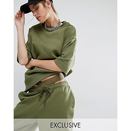 ボーンズ アウター パーカ＆スウェット Bones Oversized Boxy Sweatshirt Co-Ord Dustyolive [並行輸入品]