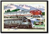 Buy Framed Art Poster 20x30, Santa Fe and New York Central Locomotives Reviews 51SVn1zcffL. SL160 Buy Framed Art Poster 20x30, Santa Fe and New York Central Locomotives Reviews
