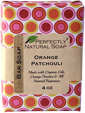 Orange Patchouli All Natural Handmade Bar Soap, 4 oz