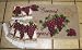 Concord Grape Vineyard 18 x 27 inch kitchen Rug with matching Grape Dish Towels Set