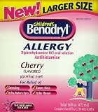 Children's Benadryl Liquid Allergy Relief - NEW Larger Size (8 Fl Oz X 2)