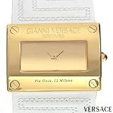 white leather watch band Gianni Versace white leather watch band Gianni Versace