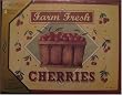 Placemats ~ Farm Fresh Cherries ~ ~ set of 4 corkboard 11.5 x 15 inch placemats ~ code 271