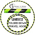 Hula Hoops - Large Weighted Travel Hoola Hoop - Black/UV Yellow