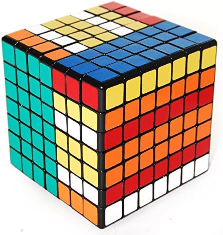 Magic Cube Puzzle 2x2x2 3x3x3 4x4x4 5x5x5 6x6x6 7x7x7x7 8x8x8 9x9x9 10x10x10 Black (7x7x7)