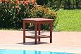 Premium Outdoor Wood Side Accent Table