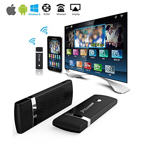 CostechÂ® Full Hd 1080p Wireless Hdmi Adapter / Miracast Dongle/ Ezmirror / Dlna / Airplay / Real Time Display Function, Free Wifi Receiver, Compatible with Android Os / Ios / MAC Os / Windows Devices