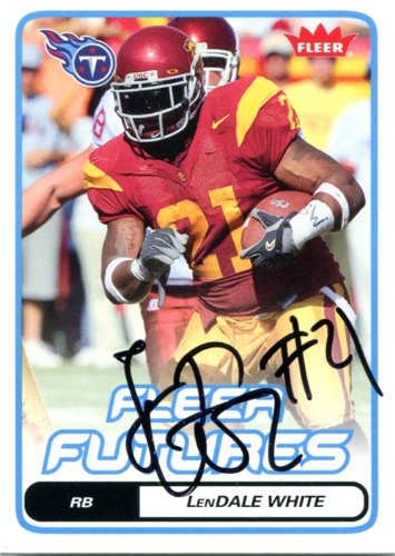 LenDale White Autographed/Hand Signed 2006 Fleer Card