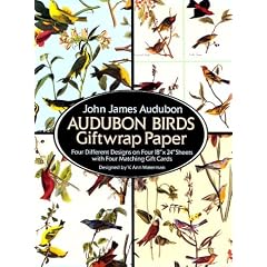 Audubon Birds Giftwrap Paper: Four Different Designs on Four Sheets with Four Matching Gift Cards (Giftwrap--4 Sheets, 4 Designs)