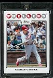 Chris Coste - Philadelphia Phillies - 2008 Topps Updates & Highlights Baseball Card in Protective Screw Down Display Case!