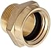Moon 357-1021061 Brass Fire Hose Adapter, Nipple, 1