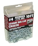 Crawford-Lehigh C154PK 4-by-10-Foot 175-Pound Capacity Straight Link Coil Chain