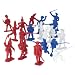 BMC Revolutionary War Plastic Army Men: 34 Piece Set of British, American, and French...