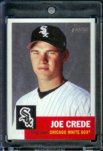 2002 Topps Heritage # 133 Joe Crede Chicago White Sox Baseball Card - Mint Condition - Shipped In Protective ScrewDown Case!