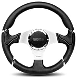 Momo MIL35BK1P Millenium 350 mm Leather Steering Wheel