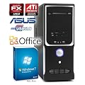Leiser PC - CSL Sprint 5832Pro (Hexa) - Gaming SixCore! PC-System mit AMD FX-Series FX-6100 6x 3300 MHz, 1000GB SATA, 8192MB DDR3, ASUS Mainboard, Radeon HD 6570 2048MB, DVD-RW, CardReader, 7.1 Sound, GigLAN, USB 3.0, Windows 7 Professional, Office 2010