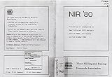 NIR '80 : proceedings of a symposium on near infra-red (NIR) analysis held at FMBRA, Chorleywood on 21st October 1980