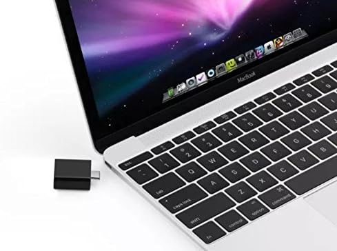 KiEasye USB-C to USB 3.0 Type A Female Adapter OTG Sync Cable Hub for Apple New 12 inch Retina MacBook, Chromebook Pixel and Other Type-C Devices (Black)