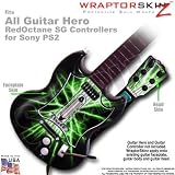Lightning Green Skin by WraptorSkinz TM fits All Sony PS2 Guitar Hero SG Guitar Controllers (GUITAR NOT INCLUDED)