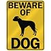 BEWARE OF  AMERICAN BULLDOG  PARKING SIGN DOG
