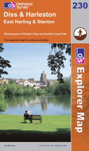 Diss and Harleston (Explorer Maps) (OS Explorer Map)
