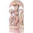 Stone Carving Lord Krishna Figurine (sos383)