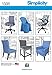 Simplicity Creative Patterns 1335 Chair Covers for Ikea and Realspace Chairs Sewing Patterns, One Size