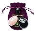 Yoni Eggs 3-pcs Set with 3 Sizes, 2 Gemstones, to Train Pelvic Floor Muscles to Gain Bladder Control, Made of Obsidian & Rose Quartz, Drilled, with Unwaxed String and Instructions