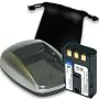 Pro Power BP-2L12 BP-2L13 BP-2L14 Equivalent Lithium Ion Battery COMBO w/ AC/DC Car / Home Charger for CANON Digital Camera- Optura MVX Elura 50 70 MV5 MV5i MV5iMC MV6IMC ZR500 ZR600 HV20 *** Package Includes Scratch-Guard Bag ***