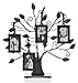 Philip Whitney Metal Family Tree Picture Frames with 4 Hanging Photo Frames, Medium
