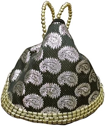 Trinkets Women's Purse Hand Crafted Ethnic India Handmade Beaded Bridal Handbag