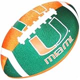My Team Miami Hurricanes Squishy Microbead Football Pillow