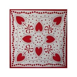 Vintage Reproduction Valentine's Day Tablecloth