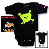 Rockabye Baby! Lullaby Renditions of Van Halen + Rockabye Baby 100% Organic Cotton Onesie (Green)