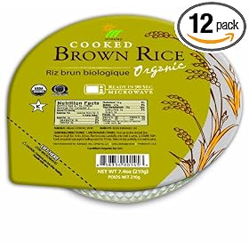 Steamed Brown Rice Bowl, Organic, Microwaveable, 7.4-Ounce Bowls (Pack of 12)