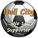 Hull City No 1 Supporter**10cm Round Acrylic Coaster**