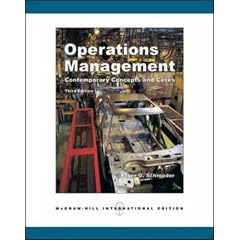 Operations Management: Contemporary Concepts and Cases with Student CD-ROM