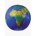 Replogle Globes Inflatable Topographical Globe, Dark Blue Ocean, 27-Inch Diameter