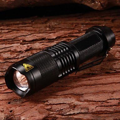 LETO N8 Adjustable Focus5-Mode 1xCree XM-L T6 Waterproof LED Flashlights(1x18650,2000LM,Black)