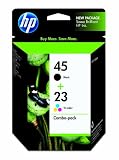 Original HP 45/23 Ink Cartridges Combo-Pack in Retail Packaging