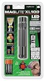 Mag-Lite XL100-S3096 LED-Taschenlampe XL100 12 cm titan-grau mit 5 Modi, Motion Control u. elektron. Multifunktionsschalter