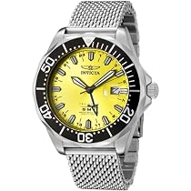 Invicta Men's 6350 Pro Diver Collection GMT Stainless Steel Mesh Watch