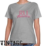 NCAA Radford Highlanders Ladies Ash Distressed Logo Vintage Classic Fit T-shirt