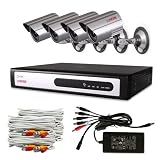 from KARE KARE 4 CH CCTV Security Surveillance DVR Outdoor IR Camera System w/ SONY Super HAD Cameras - No Hard Drive (Model D7824HT+C7834SC)